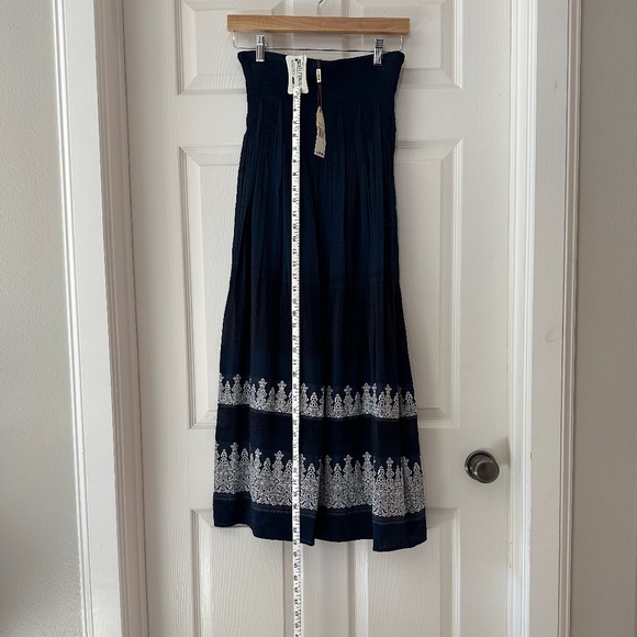 M.S.S.P. size L navy blue full maxi skirt NWT - Picture 7 of 9